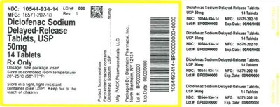 Label 50mg 14ct (Label Diclofenac Sodium Dr Tabs 50mg Bpi(10544 934 14) Pack(16571 202 10) Rev1)